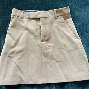 Zara Tan A-Line Mini Skirt
